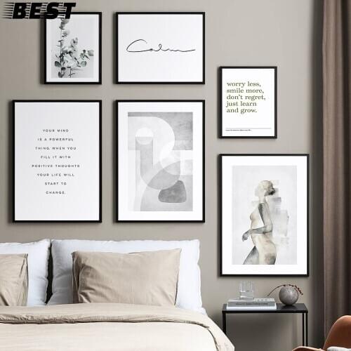 Abstract Figure Painting Body Lines Kiss Poster And Print Motivational Quotes Picture Canvas Wall Art Home Decor For Living Room