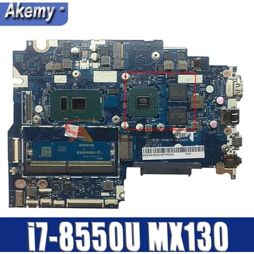 Akemy For Lenovo 320S-14IKB 520S-14IKB Laptop Motherboard LA-E541P CPU i7-8550U GPU MX130 2GB Tested 100% Work
