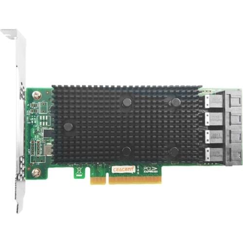 AS3416-16I 9400-16I SFF8643*4, 16Port ,NVMe+SAS+SATA HBA with LSI SAS3416