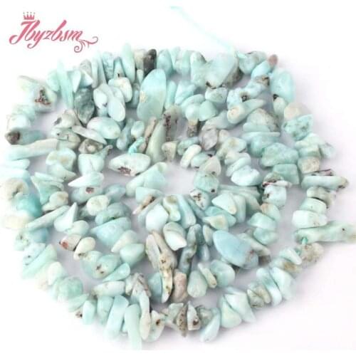 3-5mm Baroque Blue Larimar Chips Beads Natural Stone Beads For DIY Necklace Bracelets Earring Jewelry Making 15" Free Shipping