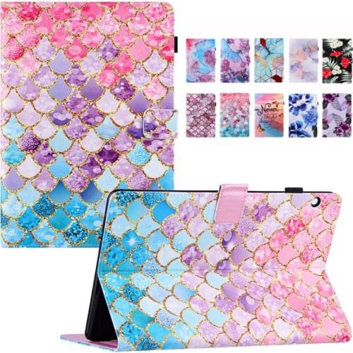 For Huawei MediaPad T5 10 Case AGS2-L09 AGS2-W09 AGS2-L03 AGS2-W19 10.1" Cover Funda Tablet Protector Cute Painted Stand Coque