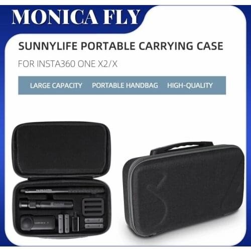 Camera Carrying Case Handbag Storage Bag Bullet Time Selfie Stick Quakeproof Multi-functional For Insta360 ONE X2 Accessories