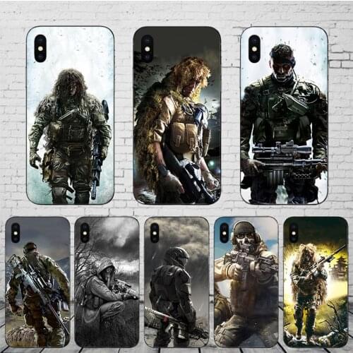 The Sniper Covers Soft TPU Mobile Phone Shell Case For Iphone X XR XS 5 7 8 6S Plus 11 Pro Max SE 2020 12 Mini Cool Design Coque