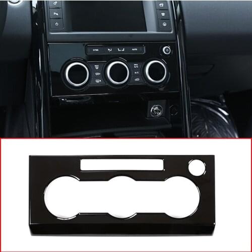 Piano Black ABS Chrome Interior Center Console Panel Cover Trim For Land Rover Discovery 5 LR5 2017 Car-styling