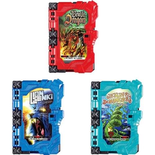 Bandai GP Gacha 01 Masked Rider Sabre Fantasy Drive Livre Courage Dragon Lion War Jack