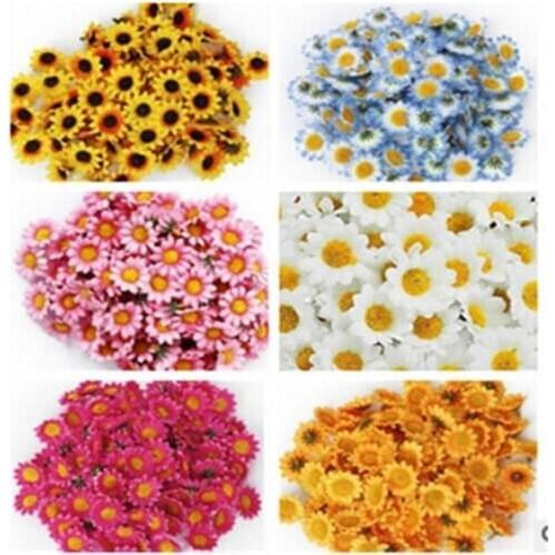 Artificial Small Chrysanthemum Beautiful Party Decor Daisy Silk Flower Home Office DIY