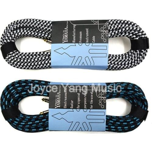 30ft 10m Electric Guitar Cable Profession Musical Instrument Cable Nylon Weaving Low Noise Shielded Free Shipping Wholesales