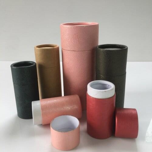 Kraft paper tube packaging cardboard for gift/jewelry/cosmetics/liquid bottle/essential oils bottles packaging box