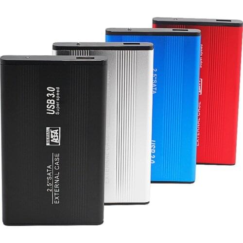 2.5 inch Hard Drive Enclosure SATA Serial ATA to USB 2.0 Aluminum Alloy HDD Case HDD SSD External Hard Drive Box
