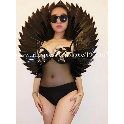 Ballroom Dance Silver Mirror Costumes Sexy Dress Women DS Stage Show Wears Bar Outfit Clothes Party Performance Cloth KTV Suit