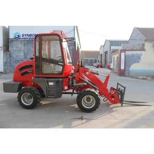 SYNBON Mini Wheel Loader With Pallet Fork Front Shovel Agriculture Farm Garden