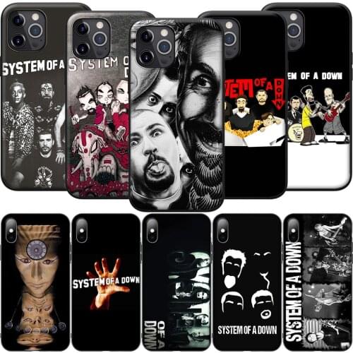 GX244 System Of A Down SOAD Silicone Soft Case for iPhone 12 Mini 11 Pro XS Max XR X 8 7 6 6S Plus 5 5S SE 2020