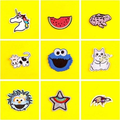 Anime Patches Cute Diyembroidered Patch For Clothing Badges Iron On Patches Stripe On Clothes Applique Sewing Jacket Jeans Patch