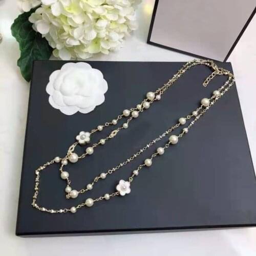 Top Quality Fashion Party Jewelry For Women Pearls Necklace Luxcy Party Necklace Vintage Chain Jewelry Neckalce