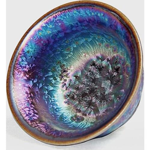 Pigmented Jianzhan Tea Bowl Drinkware Kiln Change Tea Cups Colorful Teacups Home Decor Accessories