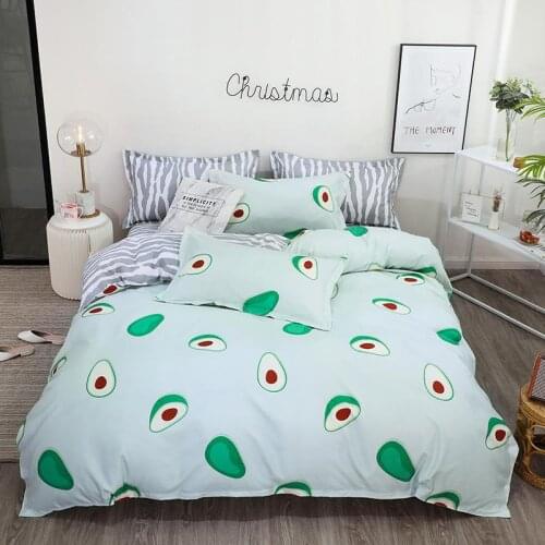 King Size Bedding Bedroom Sheet Sets Duvet Case 3d Home Textiles Adults, Children Pale Green Bedding Set Egytian Cotton Bed Set