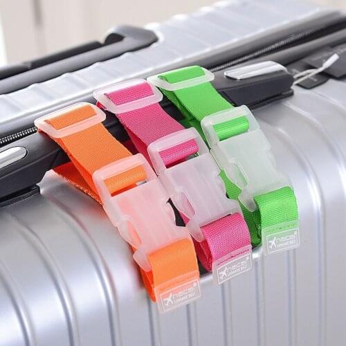 Travel Hang Belt Anti-lost Clip Against Loss Bag Label Fixing Strap Luggage Suitcase Bag backpack fixed Hanger Buckle U3