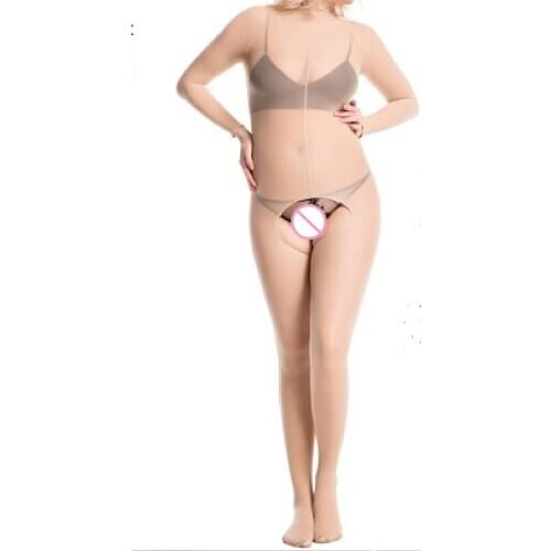 Sexy Woman 30D 912 Needle Body Stocking Oily Glossy Mercerizing Breathability Silk Ultra Thin Body Suit Bodystockings Bodysuit