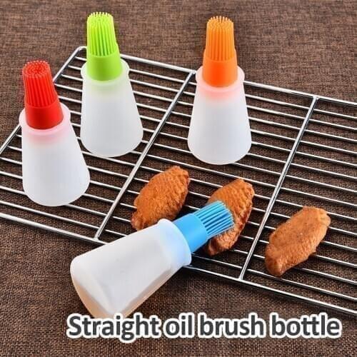 Barbecue Brush High Temperature Oil Brush Food Grade Silicone Baking Cooking BBQ Tools Barbecue Oil Bottle Brush Kitchen Gadgets
