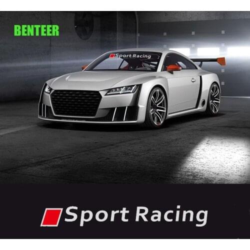 Sport racing car door sticker car body decoration sticker for Audi A1 A3 A4 A6 A6L A7 A8 Q3 Q5 Q7 TT S RS