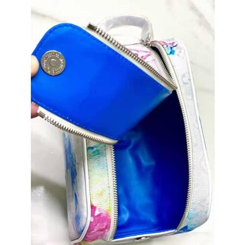 28x16x13cm Water color Toiletry kits cosmetic bag with dustproof bag
