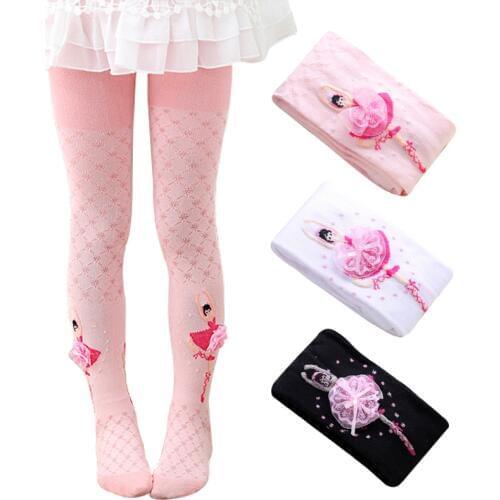 Dancing Ballet Tights for Girls Highly Elastic Soft Cotton Comfort Children Pantyhose Cute Princess Bowknot Baby Girl Stockings