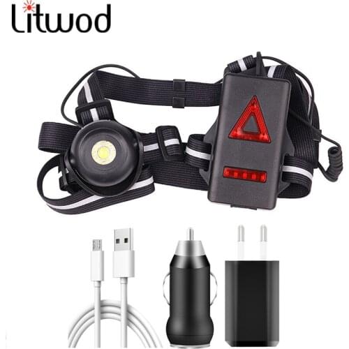 XM-L2 U3 High Quality Strap Light Night Running Light LED Headlight Built-in Battery Flashlight Hand Hiking Waterproof Headlight