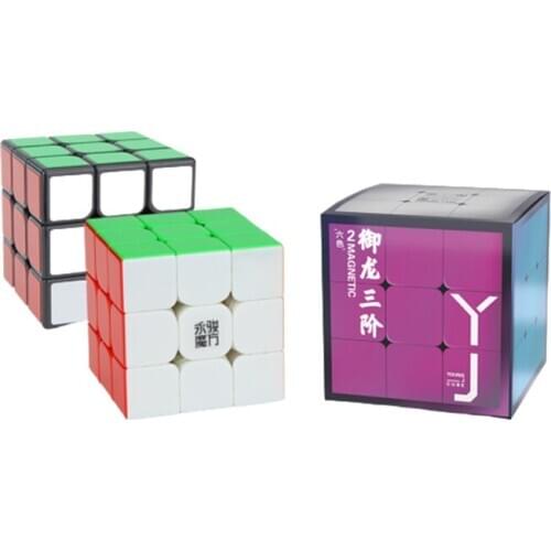 Yj yulong v2 m Magic Magnetic Cube yulong Stickerless Magico Cubo yulong 2m Professional Magnets Puzzle Speed Cubes Educational