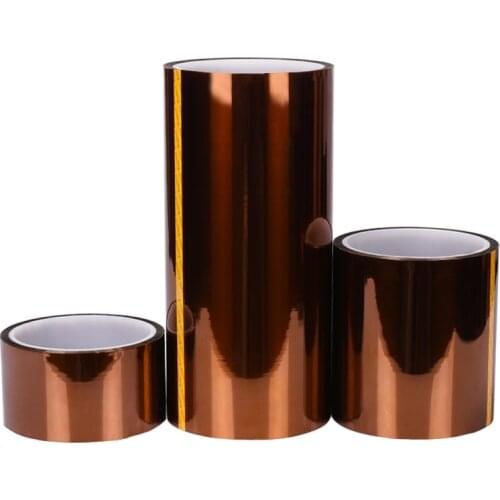 3D Printer Parts Heat Tape Resistant High Temperature 50/100/200mm Polyimide Adhesive Tape For RepRap 3D Printer