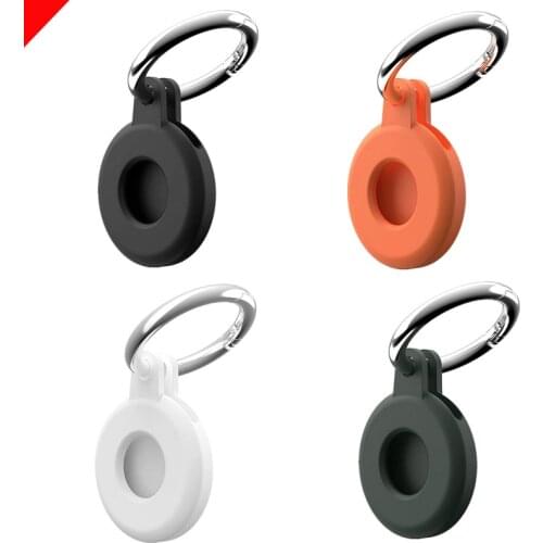 For Apple Airtags Liquid Silicone Protective Sleeve For Apple Locator Tracker Anti-Lost Device Keychain Protective Cover Tracker