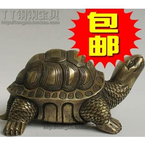 Evil spirits lucky turtle macrobian turtle large Bronze art Crafts copper decoration