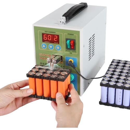 SUNKKO 787A+ 1.5KW Pulse Spot Welder For Battery Spot Welding Charging Test 18650 Lithium Battery Pack Welding Machine 220V Weld