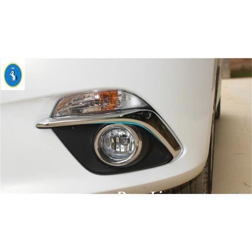 Yimaautotrims Auto Accessory Chrome Front Fog Lights Lamp Frame Cover Trim 2 Pcs For Mazda 3 Hatchback Sedan 2014 2015 2016