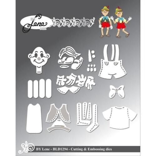 AliliArts Metal Cutting Dies Puppet boy diy Scrapbooking Photo Album Decorative Embossing PaperCard Crafts Die 2020