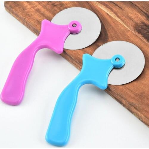 Household Pizza Knife Stainless Steel Pizza Single Wheel Cut Tools Diameter 6.5CM Kitchen Cake Tools Wheel Waffle Cookies Cutter