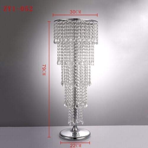 Elegant Wedding crystal 10PCS/lot acrylic crystal wedding centerpiece 60cm Tall Flower Stand
