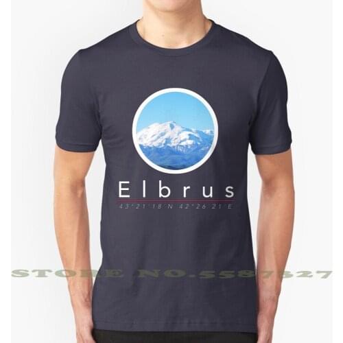 Mount Elbrus - Seven Summits Mountaineering And Rock Climbing Black White Tshirt For Men Women Mt Elbrus Elbrus Mount Elbrus