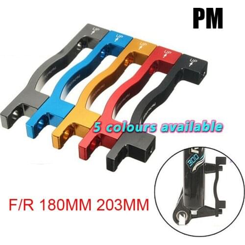 Moutain Bike Brake Disc Rotor Disc Brake Adaptor Front Rear Caliper 180/203mm Aluminium PM Bike Accessorie