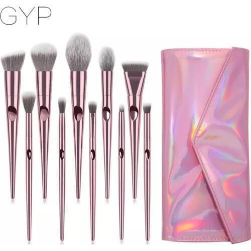 Makeup Brushes 10/pcs Eye Shadow Foundation Powder Eyeliner Eyelash Lip Make Up Brush Cosmetic Beauty Tool Kits