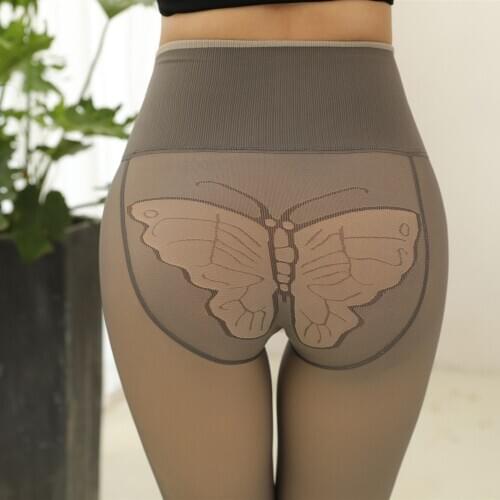 DOIAESKV New Fashion Sexy Women Footed Tights Pantyhose Thick BodyshapStockings Women Autumn Winter Fashion Tights Warm Medias