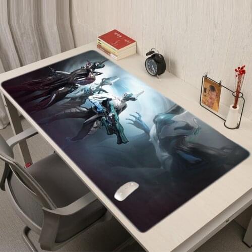 Warframe Mouse Pad Mause Large Gamer Desk Cute Accessories Gaming Kawaii Keyboard Carpet Xxl Hot Gamers Mausepad Pads Mat Anime