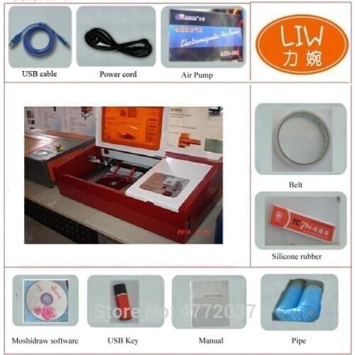 Hot sale K40 40w co2 mini laser stamp engraving machine for sale