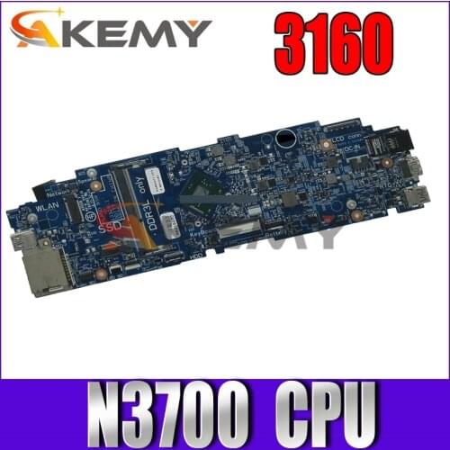 Free shipping For Dell Latitude 3160 Laptop motherboard CN-0KD63D 0KD63D KD63D 13329-1 With SR29E N3700 DDR3L 100% working well
