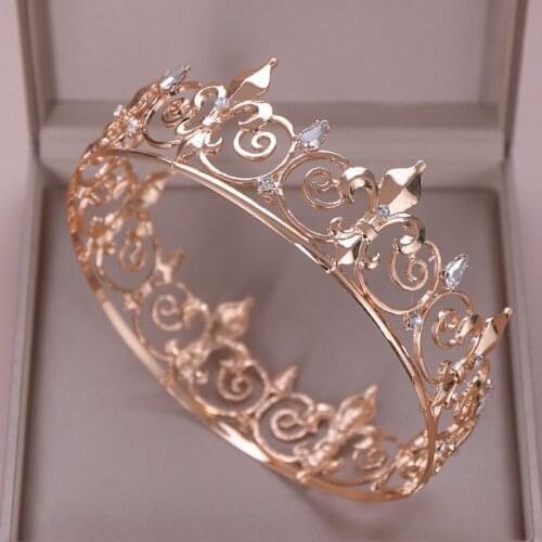 Fashion Design Exquisite Gold Silver Crystal Tiara and Crown Women Bridal Bride Wedding Party Hair Jewelry Accessories