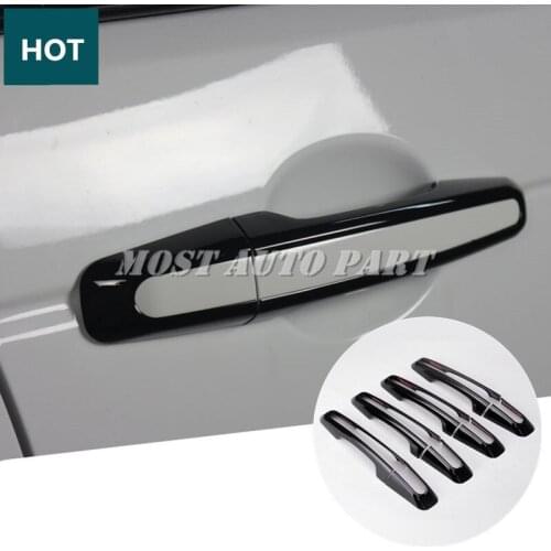 ABS Car Door Handle Cover Trim 8pcs For Land Rover Range Rover Evoque 2012-2018 Black/Silver Car Decoration