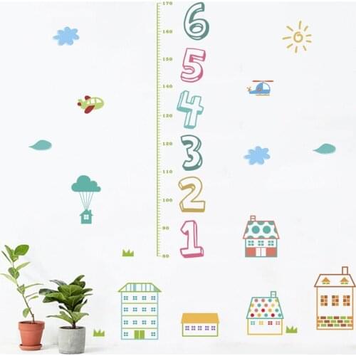Height Chart Measure Wall Sticker For Childrens Room Kindergarten Decoration DIY PVC Self-adhesive Waterproof Wallpaper