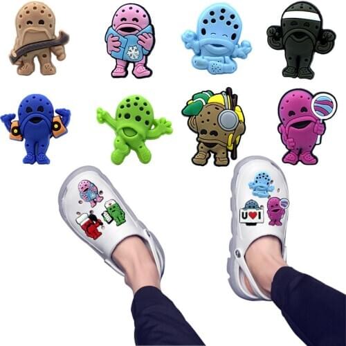 Novelty 1pcs Cartoon PVC High Imitation Shoe Charms Shoe Buckles Accessories Fit Bands Bracelets Croc JIBZ Kids Party Gift/Favor