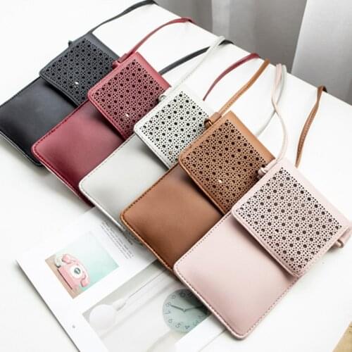 New Touch Screen Cell Phone Purse Smartphone Wallet PU Leather Shoulder Strap Handbag Women Bag Fashion Mobile Wallet Hot Sale