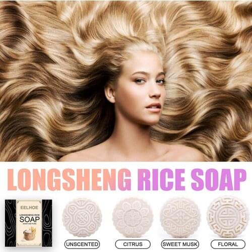 Rice Water Hair Nourish Shampoo Moisturizing Natural Gentle Formula Hair Care Repair Anti-dandruff Soap Suit For Sensitive Scalp