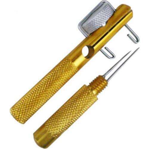 Full Metal Fishing Hook Knotting Tool Tie Hook Loop Making Device Hook Remover Knots Tie Fishing Tackle Accessory